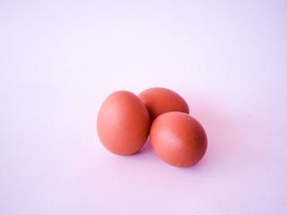 Egg on a white background