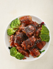 Delicious Chinese cuisine, braised turtle