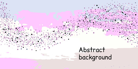 Obraz premium Confetti dots on a striped background