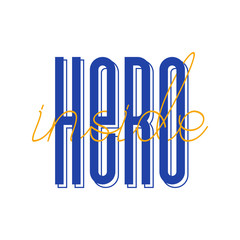 Modern super hero inside lettering, great design for any purposes. Vector graphic