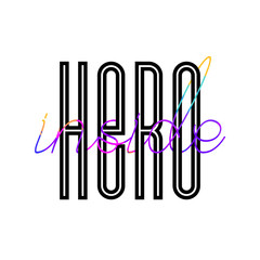 Modern super hero inside lettering, great design for any purposes. Vector graphic