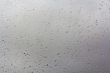 Rain drops on window glass