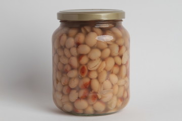 jar of dried dried beans