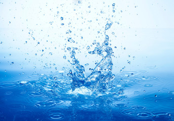 Close-up splash of water