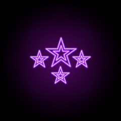 star icon. Elements of awards in neon style icons. Simple icon for websites, web design, mobile app, info graphics