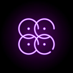 informative icon. Elements of startups in neon style icons. Simple icon for websites, web design, mobile app, info graphics