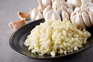 Fresh ingredients, garlic