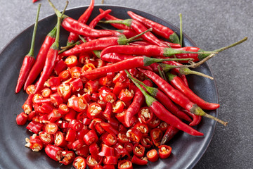 Fresh ingredients, red pepper