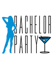 sexy girl frau drinks team groom junggesellenabschied bachelor party feiern spaß hochzeit heiraten bräutigam männer freunde crew anzug braut ringe clipart logo design