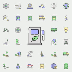 Eco fuel icon. sustainable energy icons universal set for web and mobile