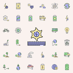 Energy turbine icon. sustainable energy icons universal set for web and mobile