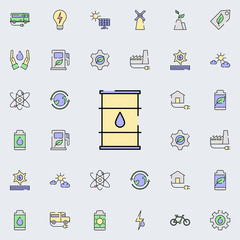 Barrel, fuel icon. sustainable energy icons universal set for web and mobile