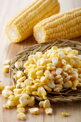 Fresh ingredients, corn