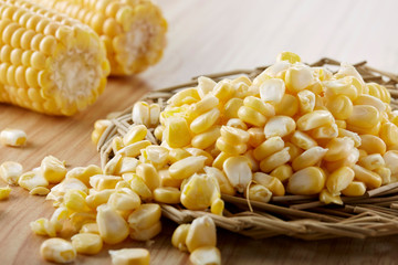 Fresh ingredients, corn