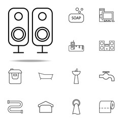 acoustic speakers icon. web icons universal set for web and mobile