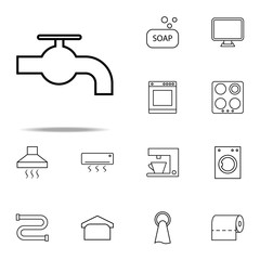 water tap icon. web icons universal set for web and mobile