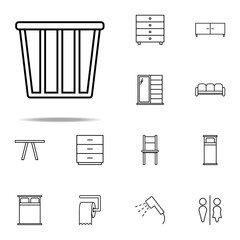 laundry basket icon. web icons universal set for web and mobile