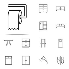 toilet paper icon. web icons universal set for web and mobile