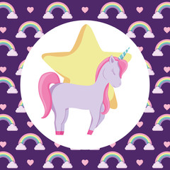 Cute unicorn design