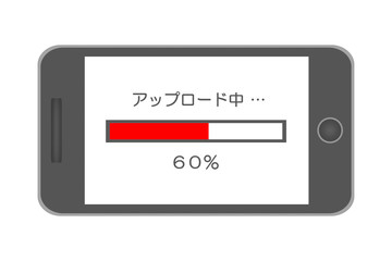 スマートフォンでアップロード
