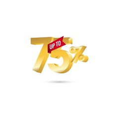 Discount up to 75% Vector Template Design Illustration