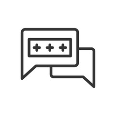 Naklejka premium chat icon