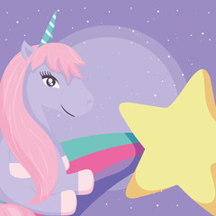 cute  unicorn design