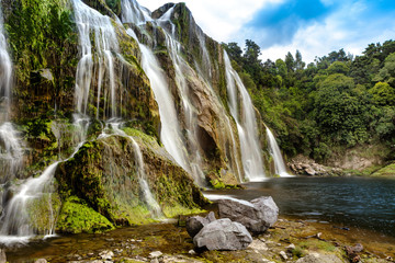 Maraetotara waterfalls in New Zealand