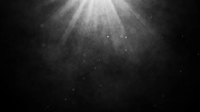 Cinematic background with moving particles on a concrete wall