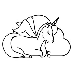 Obraz na płótnie Canvas Cute unicorn design