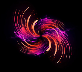 Abstract ring background. Glowing spiral. The energy flow tunnel. shine round frame with light circles light effect. glowing cover. Space for message. Light sphere. Atom power.