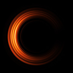 Vivid abstract background. Beautiful design of rotation frame.  .Mystical portal. Bright sphere lens. Rotating lines. Glow ring. .Magic neon ball. Led blurred swirl. Spiral glint lines.