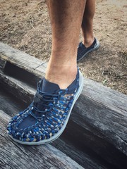 travel sandal adventure in mountain