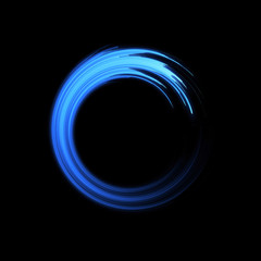 Vivid abstract background. Beautiful design of rotation frame.  .Mystical portal. Bright sphere lens. Rotating lines. Glow ring. .Magic neon ball. Led blurred swirl. Spiral glint lines.