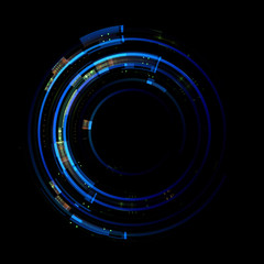 Vivid abstract background. Beautiful design of rotation frame.  .Mystical portal. Bright sphere lens. Rotating lines. Glow ring. .Magic neon ball. Led blurred swirl. Spiral glint lines.