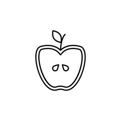 farm, apple, fruit icon. Element of farm product icon for mobile concept and web apps. Thin linefarm, apple, fruit icon can be used for web and mobile