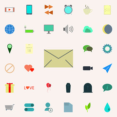 the envelope icon. color web icons universal set for web and mobile