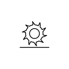 saw blade icon vector illustration