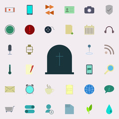 grave icon. color web icons universal set for web and mobile