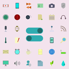 setting buttons icon. color web icons universal set for web and mobile