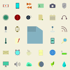 sd card icon. color web icons universal set for web and mobile