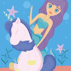 Obraz na płótnie Canvas cute unicorn design