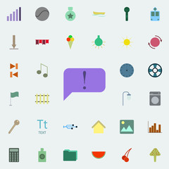 Announcement message icon. color web icons universal set for web and mobile