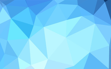 Fototapeta premium Dark BLUE vector polygon abstract layout.