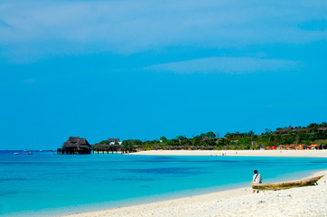 Fototapeta na wymiar Beach in Zanzibar - Tanzania
