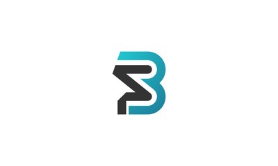 b abstract logo