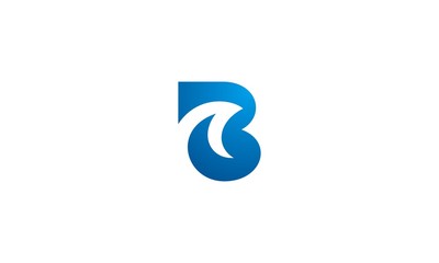 Fototapeta premium b wave logo