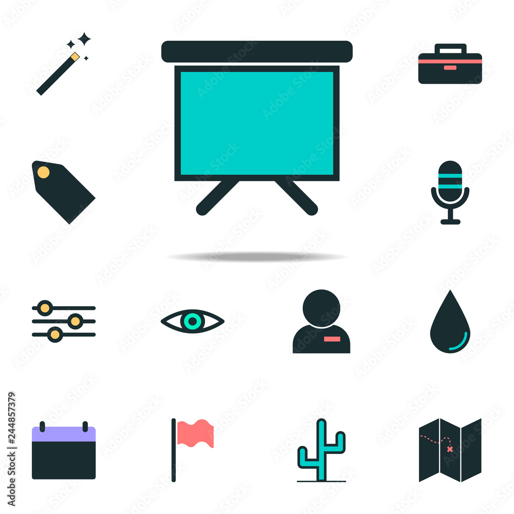 Poster screen for presentation icon. web icons universal set for web and mobile