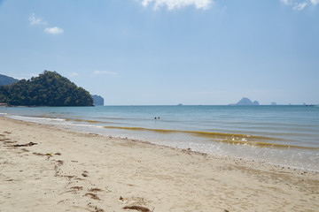 Summer travel in the Thai sea