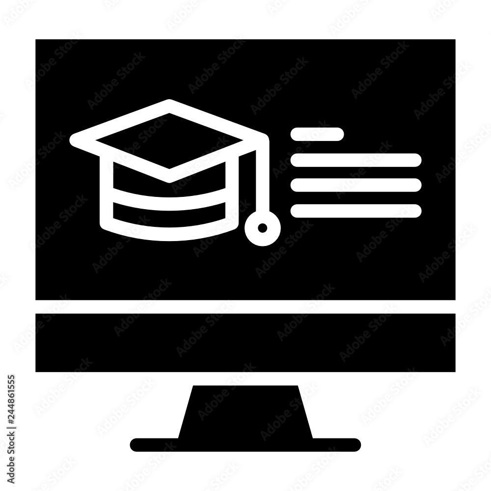 Canvas Prints Monitor Education